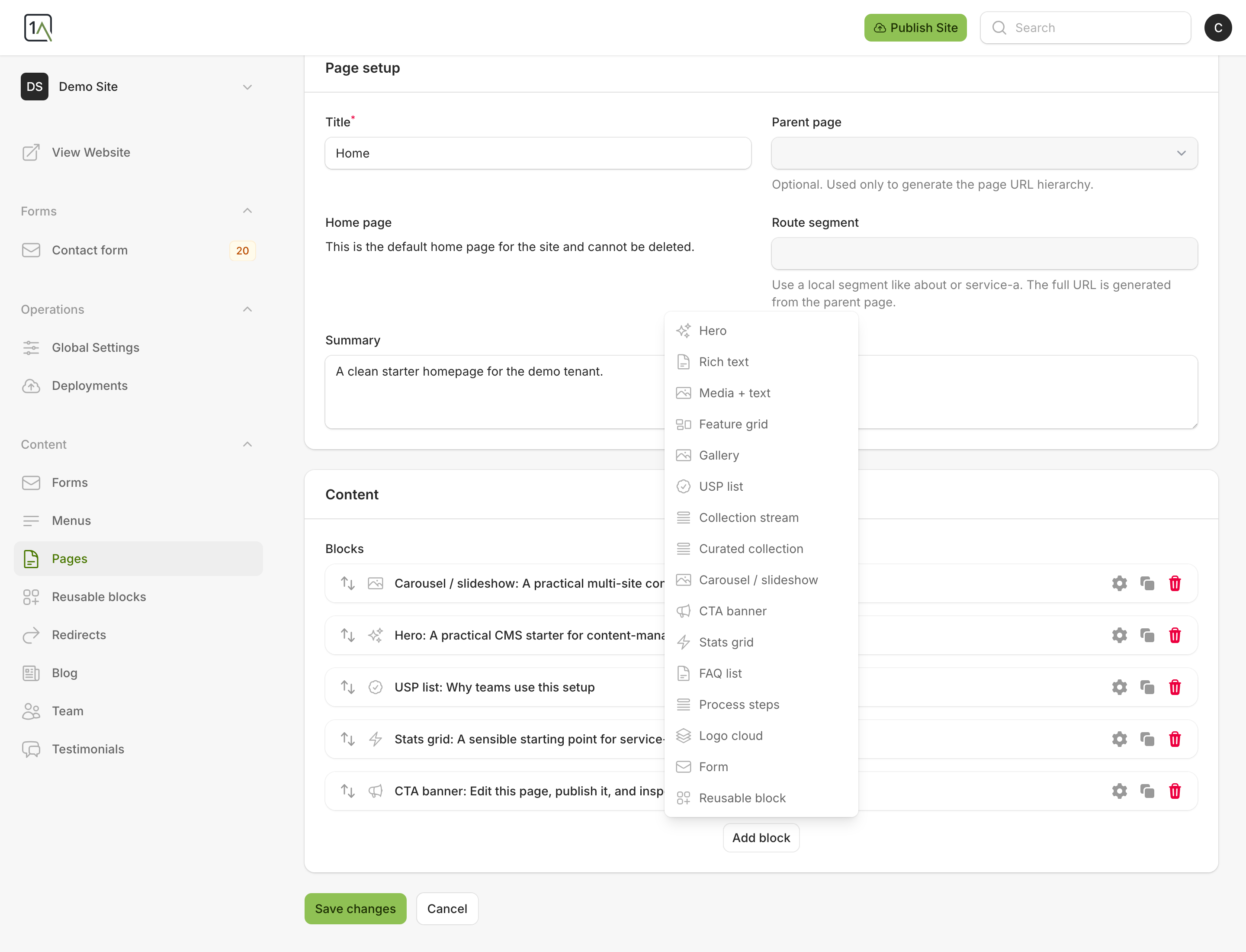 Add block picker